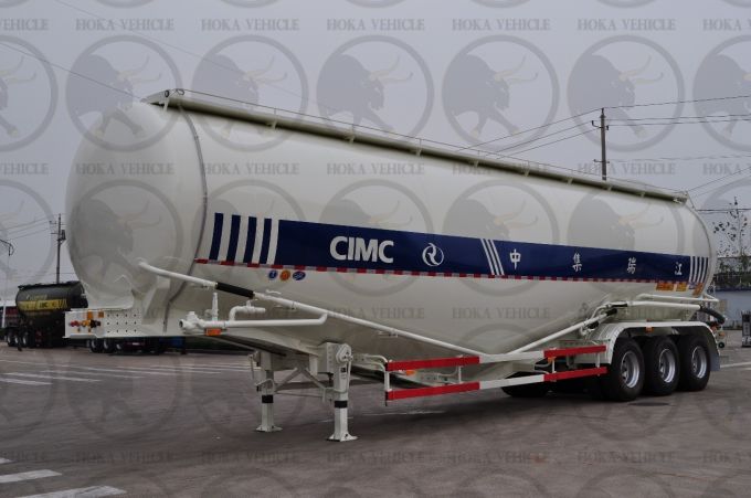 40m3 Cement Tanker Semi-Trailer Powder Tank Images 1