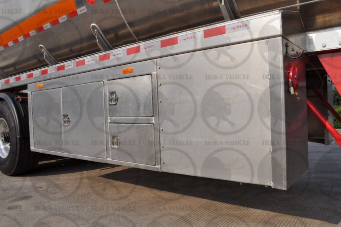 45m3 Aluminium Fuel Tank Semi Trailer 