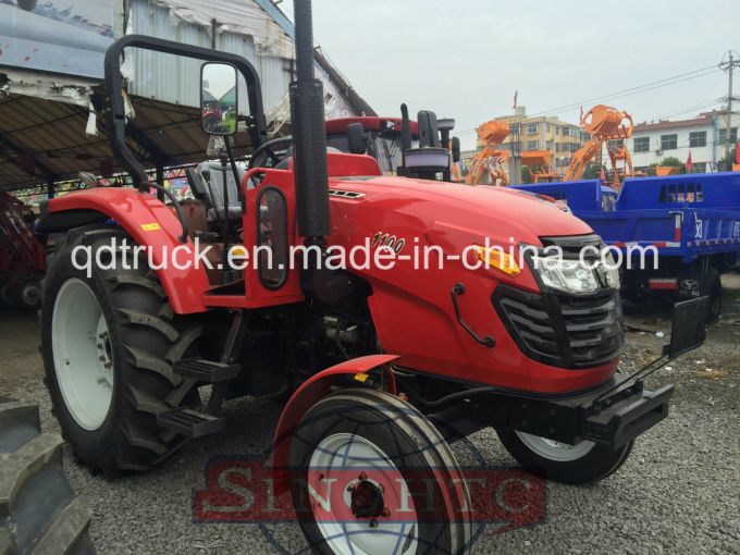 SINOHTC 4WD wheeled tractor 1104 model 110HP farming tractor 