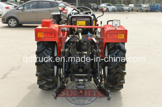 2WD farm tractor with backhoe, 4X2 small tractor with front loader 