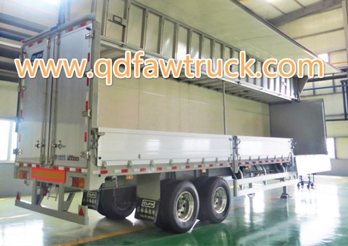 Japan tech Aluminium wing opening van trailer 