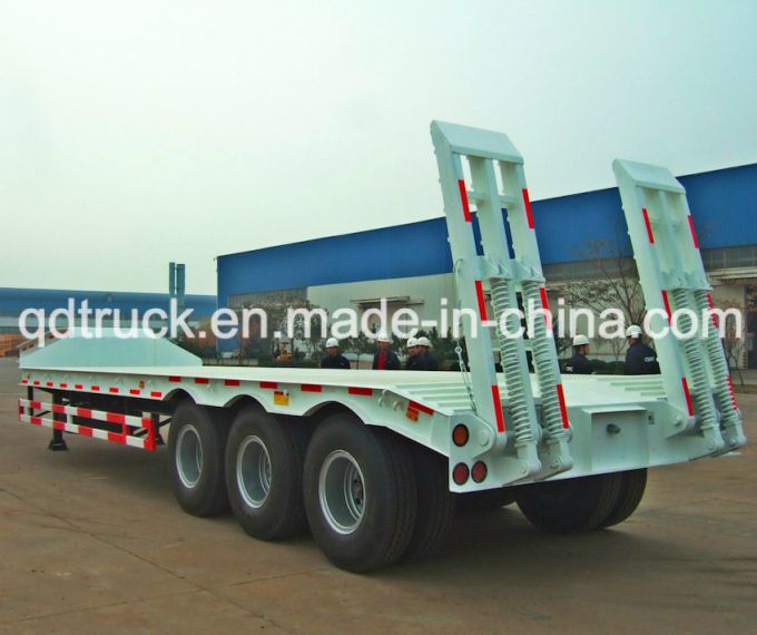 60 Tons lowbed, Tri-Axle Heavy Duty low boy trailers 
