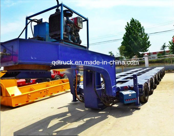 Heavy duty multi-axle modular lowbed trailer 