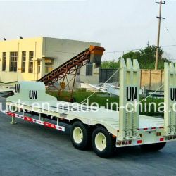 2 Axles Super Low Bed Vehicle Semitrailer