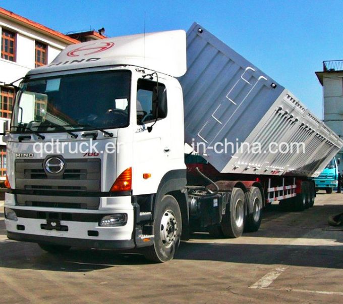 45m3 Dump Trailer 3 Axle Tipper Trailer Truck for Coal Images 1