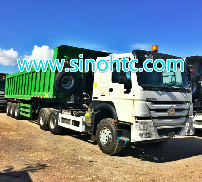 3 axle dump trailer/ Tipping trailer/ dump tipper trailer/ dumper tipper trailer Images 1