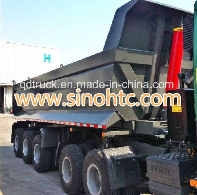 Semi Dump Trailers Mechanical Suspension for Goods Transporting Images 1