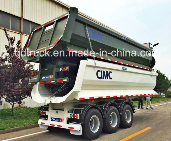 CIMC For Vietnam Heavy Truck 25cbm Tri-Axle Tipping Trailer Dumper Images 1