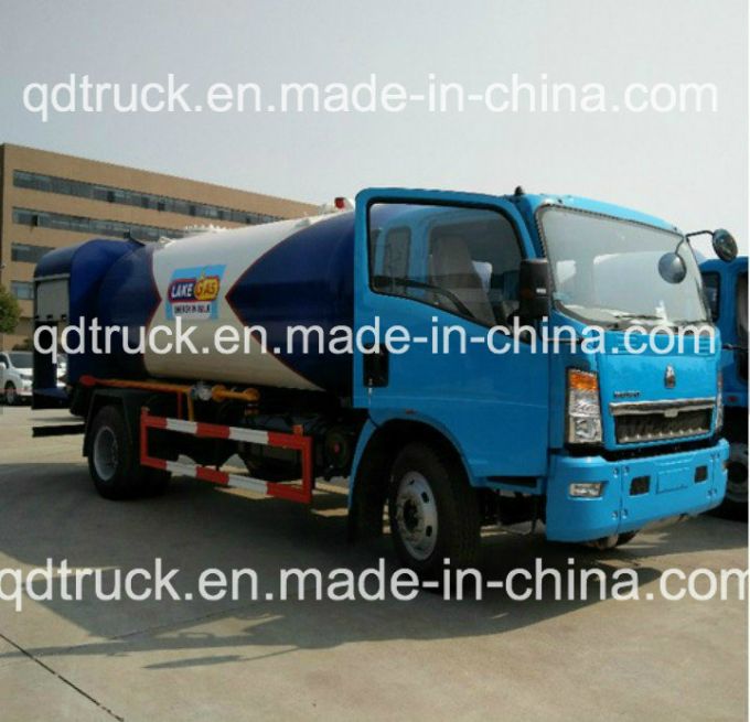 ADR certificate LPG bowser truck, 12m3 Gas refilling truck 