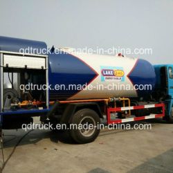 5000 Liters LPG bobtail mobile gas refilling truck, 6m3 Gas Cylinder Filling Truck