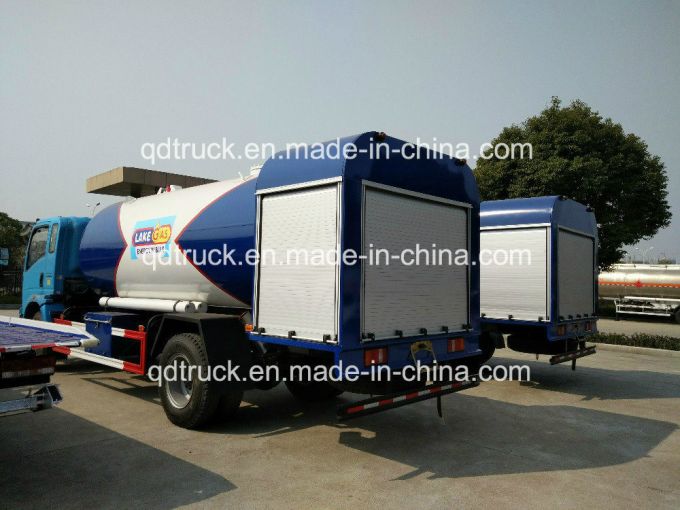 Cylinder Refilling mobile dispenser truck, 12m3 Refilling LPG Tank truck 