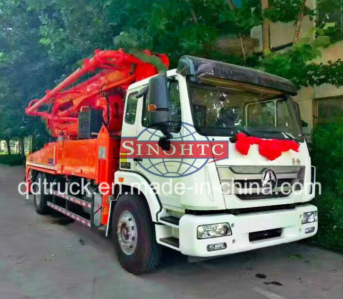 4X2 HOWO 28m 33m concrete boom pump truck 