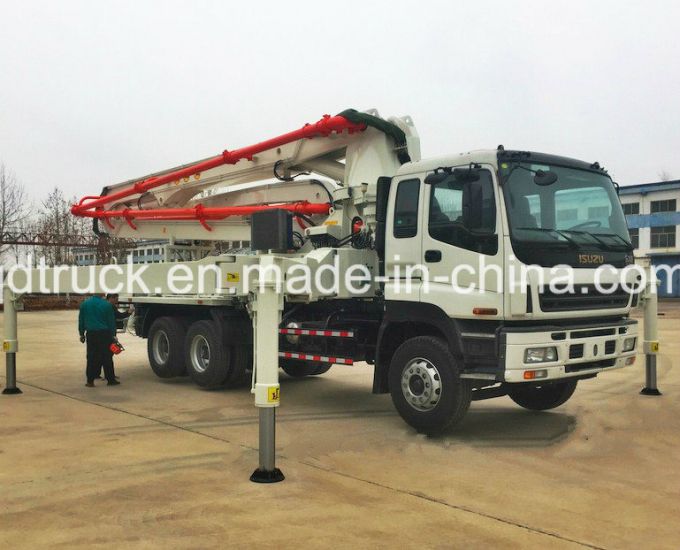 37m ISUZU truck mounted concrete pump, concrete pump truck 