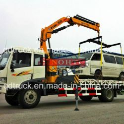 3 tons Road Wrecker Truck, FAW Articulated Boom Crane Wrecker Lifting Truck