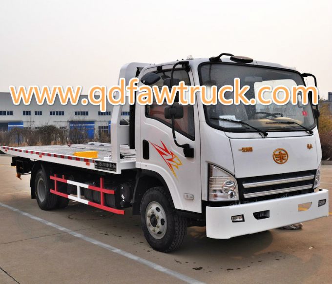 Specialized Vehicle, small wrecker truck FAW 5 Tons Wrecker Truck 
