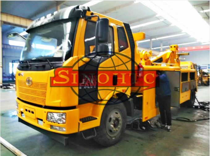 FAW 10 Tons Heavy Road Towing Truck, Heavy duty wrecker Truck 