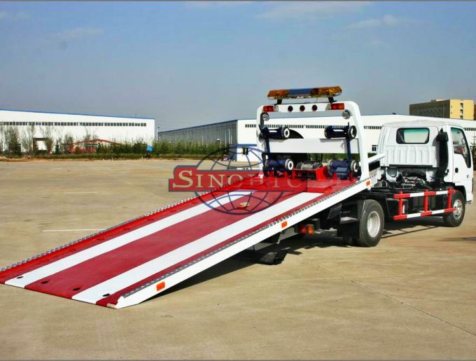 3 tons small wrecker tow truck, Sinotruk Flatbed Slide Wrecker Truck 