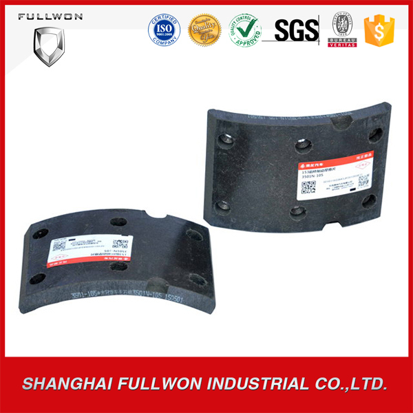 Chenglong 153 Front Axle Brake Lining for Sale 3501n-105 