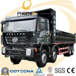 8X4 380HP C100 Hongyan Iveco Tipper Truck with Flat Roof