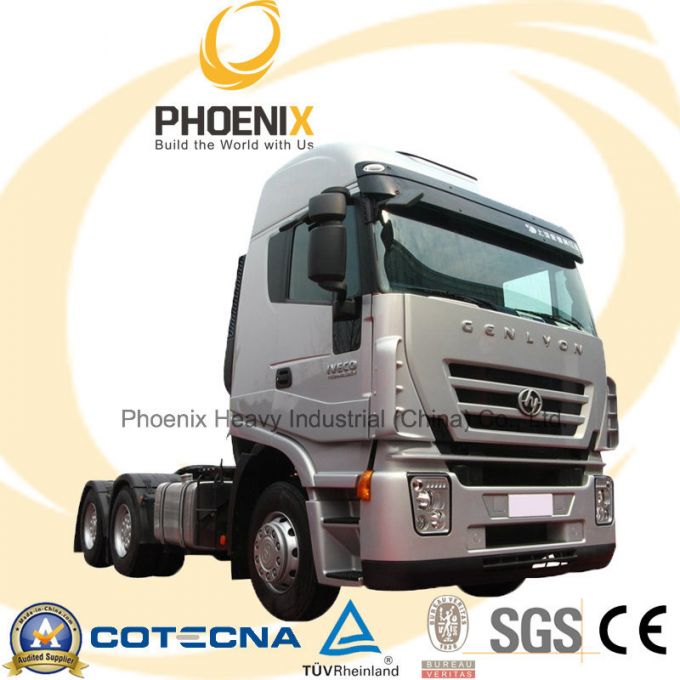 Hot Sale 380HP Genlyon Iveco Tractor Truck 6X4 Competitive to Scania Truck with One Year Warranty fo 