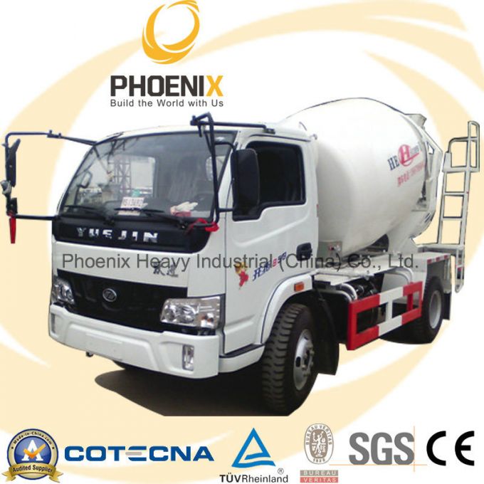 Lowest Price Yuejin 4cbm 4X2 Concrete Mixer Truck 