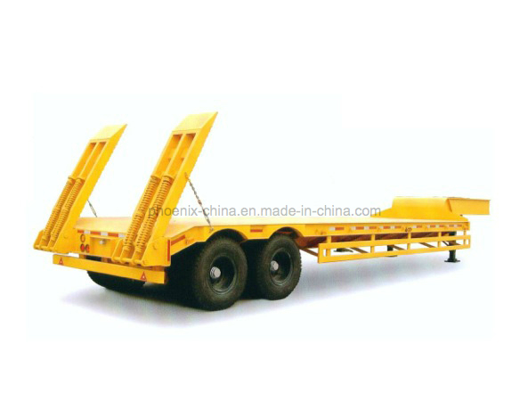 Low Bed Semi Trailer 2 Axles 40ton Hot Sale Semi-Trailer 