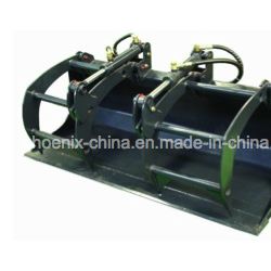 Mini Skid Steer Loader Attachments/Grapple Bucket with Single Cylinders