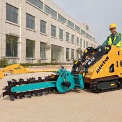 26HP Perkins Engine Mini Skid Steer Loader with Trencher