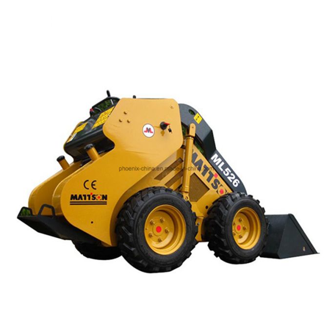 Mini Wheel Tracked Loader with Changchai Engine Wheel Skid Steer Loader (ML522W) 