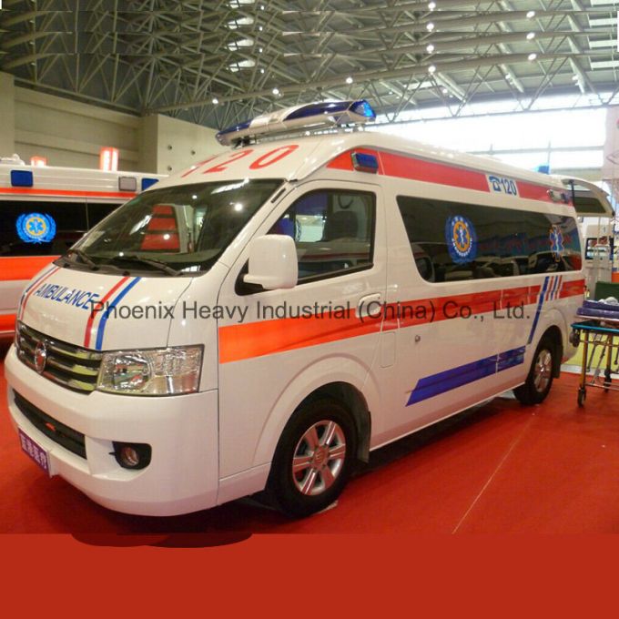 Airbag Petrol Engine Foton Ambulance with Stretcher 