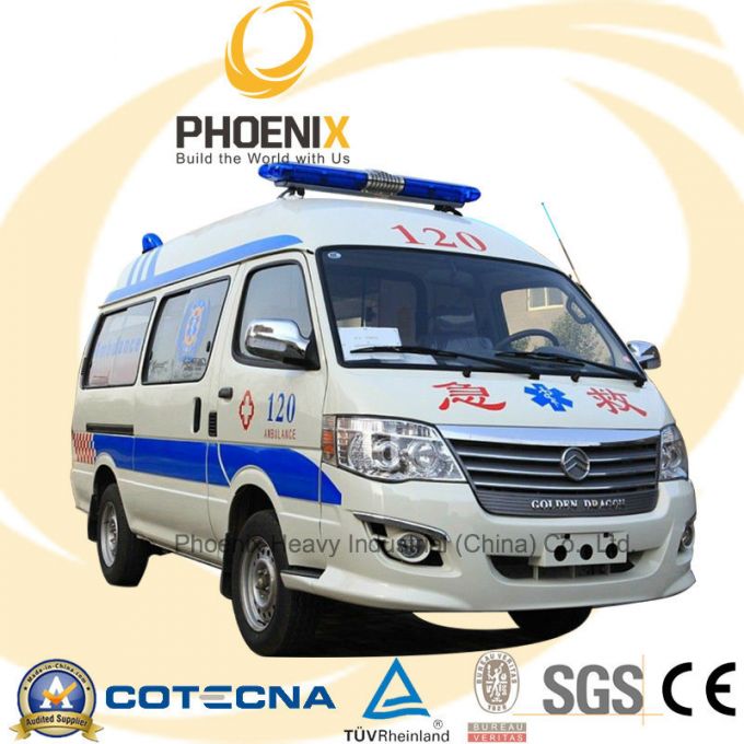 Low Price Golden Dragon LHD Ambulance with Diesel Engine 