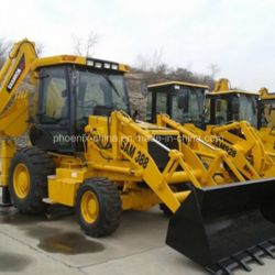 High Quality 1.2m3/5tons Backhoe Loaders with Cummins Engine