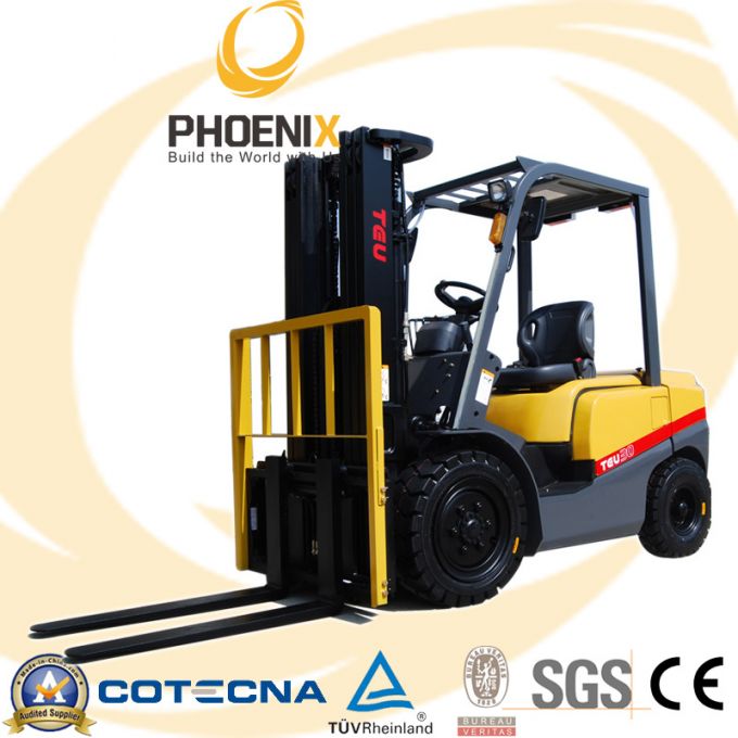 3tons Hydraulic Diesel Fork Lift Truck with Isuzu Engine 