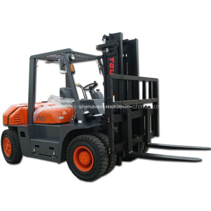 Hot Sale Teu 6 Ton Forklift with Isuzu Engine 