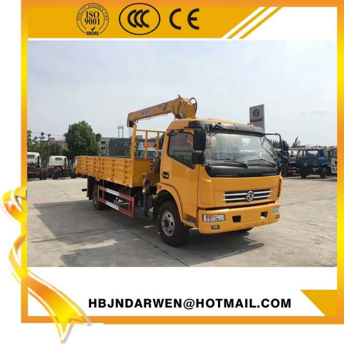 Load 5ton Dongfeng Crane Truck for Sale 