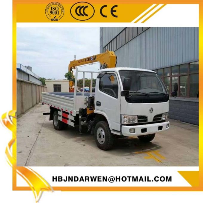 Dongfeng DFAC 3ton Crane Boom Truck for Sale 