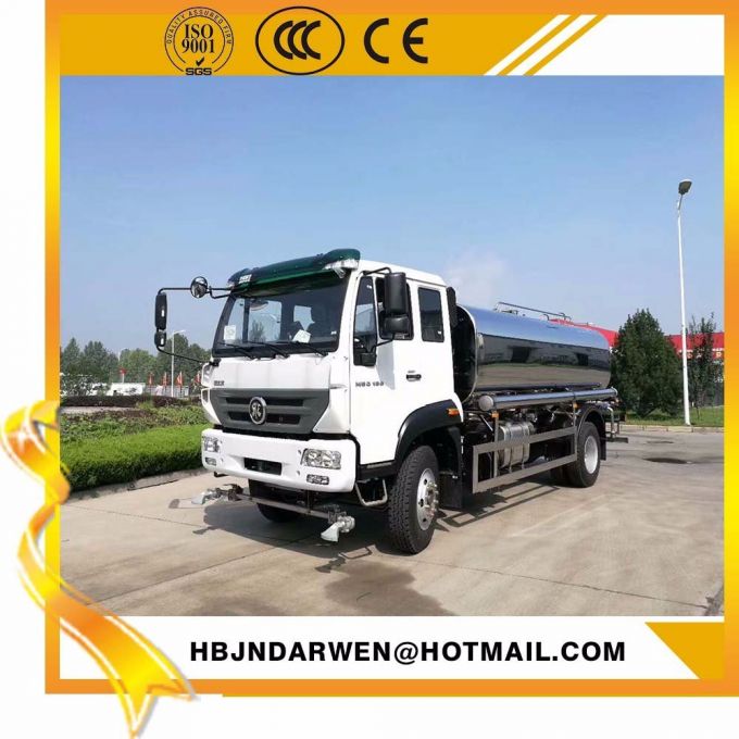 Sinotruk 15000L Stainless Steel Drinking Water Tank Truck for Sale 