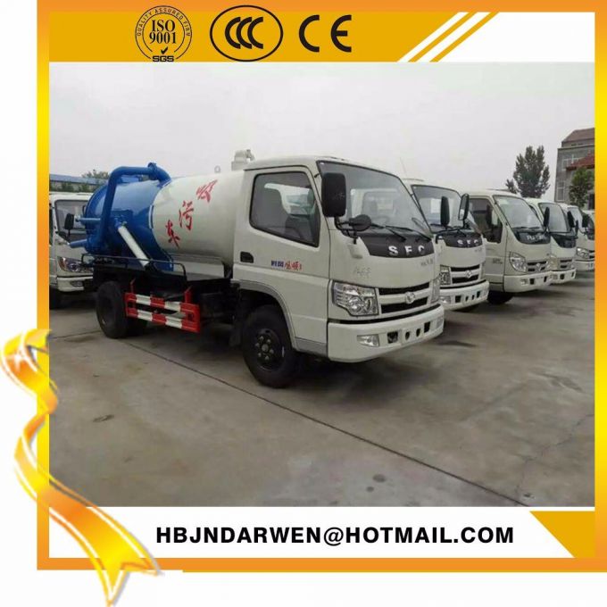 Shifeng Cheap 5000L Vacuum Sewage Suction Truck 