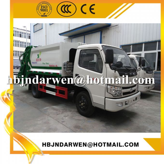 Exported 5cbm Compactor Garbage Truck Manufacturers 