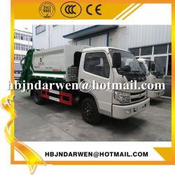 Exported 5cbm Compactor Garbage Truck Manufacturers