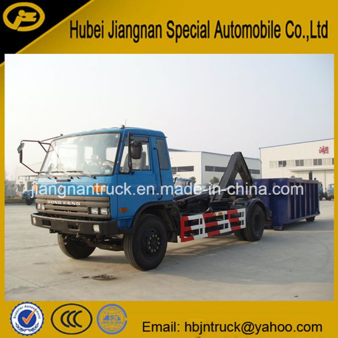 Dongfeng 8 Ton Hook Lift Garbage Truck 