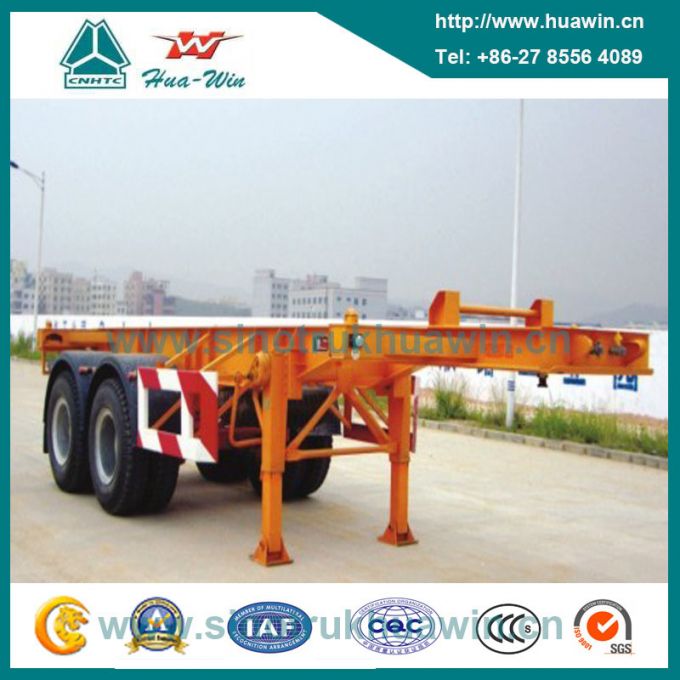 Sinotruk Huawin 2-Axle Skeletal Container Semi Trailer 