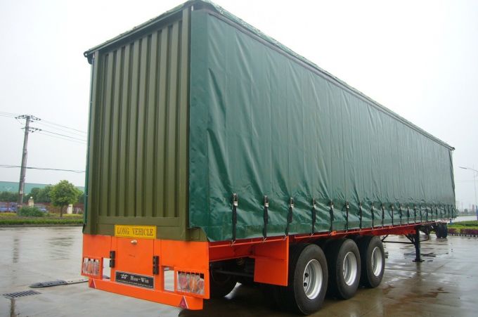 China Supplier 3-Axle 50tons Curtain Side Semi Trailer 