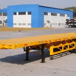 Sinotruk Huawin 3 Axle Container Trailer Flatbed Trailer Flatbed Semi Trailer