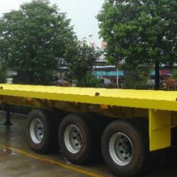 3 Axle Flat Bed Container Semi Trailer