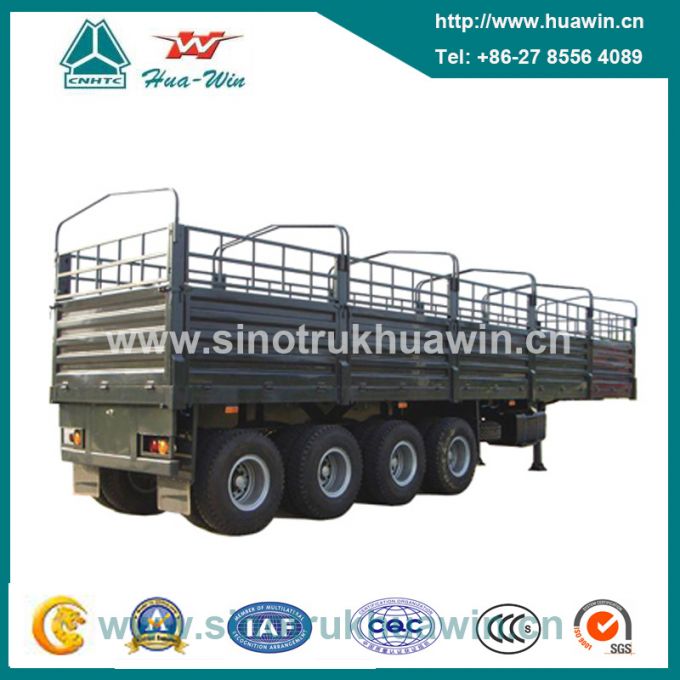 4 Axle 80 Ton Stake Cargo Semi Trailer 