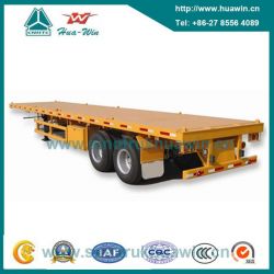 2-Axle Flatbed Container Semi Trailer