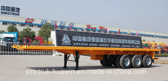 Sinotruk 3-Axle Flat Bed Semi Trailer 