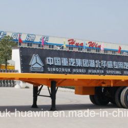 Sinotruk 3-Axle Flat Bed Semi Trailer