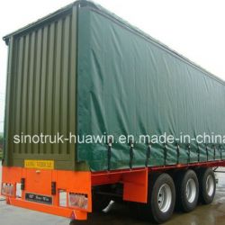 3 Axles Cargo Box Van Curtain Side Semi Trailer